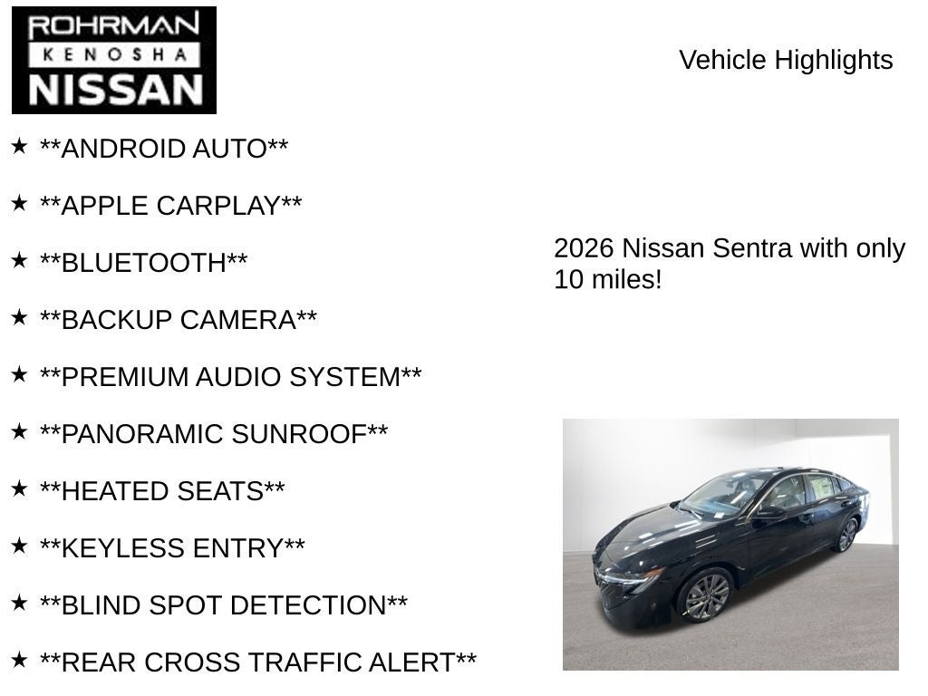 2026 Nissan Sentra SL