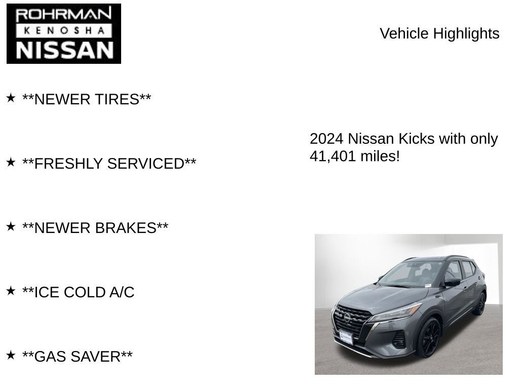 2024 Nissan Kicks SR