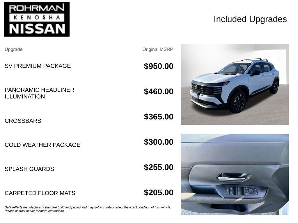 2026 Nissan Kicks SV AWD Premium Package