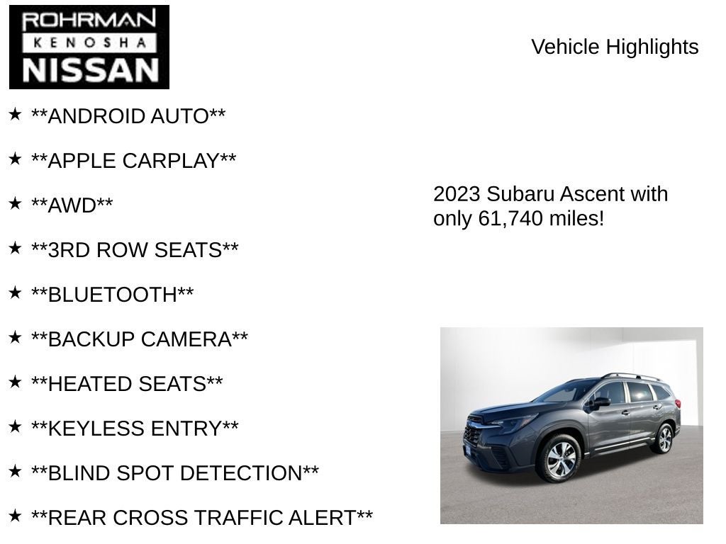 2023 Subaru Ascent Premium