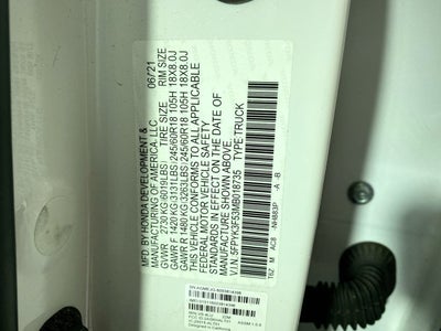 2021 Honda Ridgeline RTL