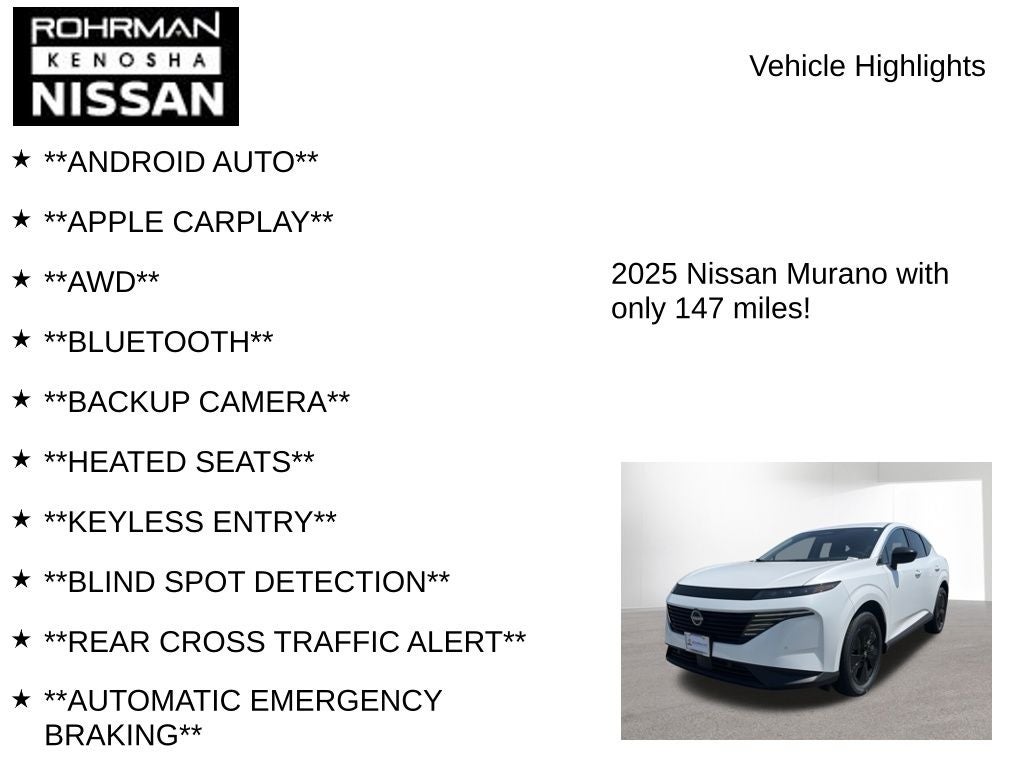 2025 Nissan Murano SV
