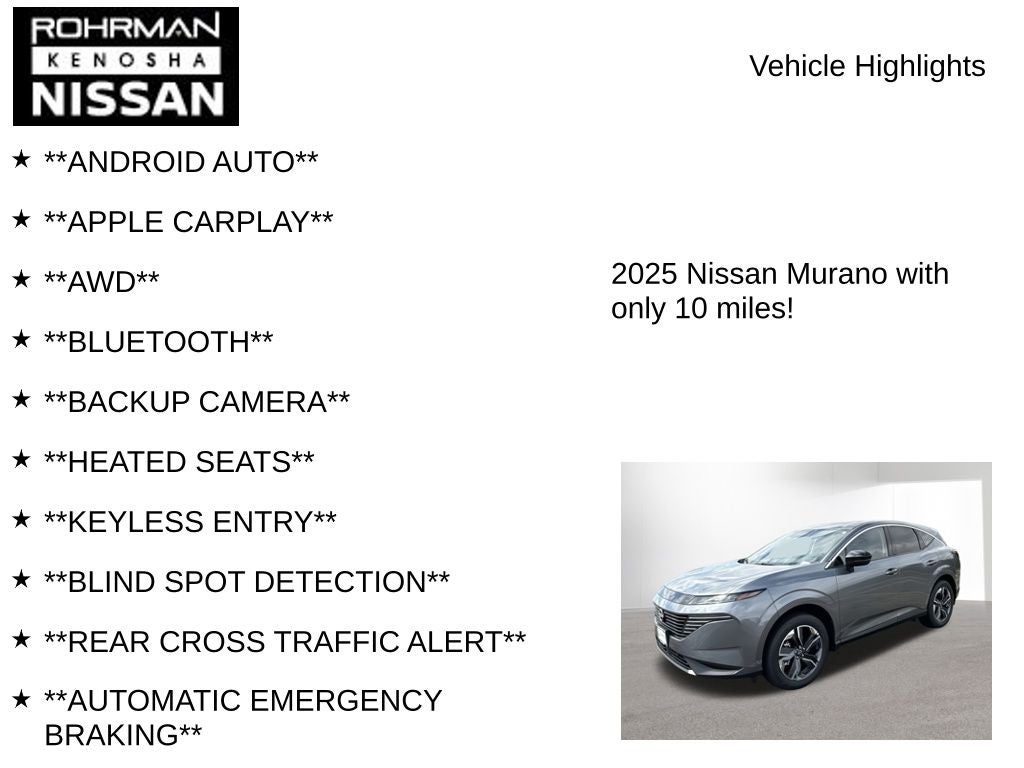 2025 Nissan Murano SL