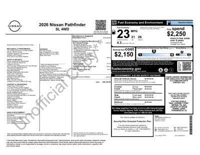 2026 Nissan Pathfinder SL