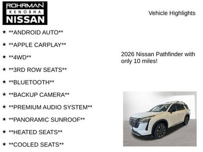 2026 Nissan Pathfinder Platinum