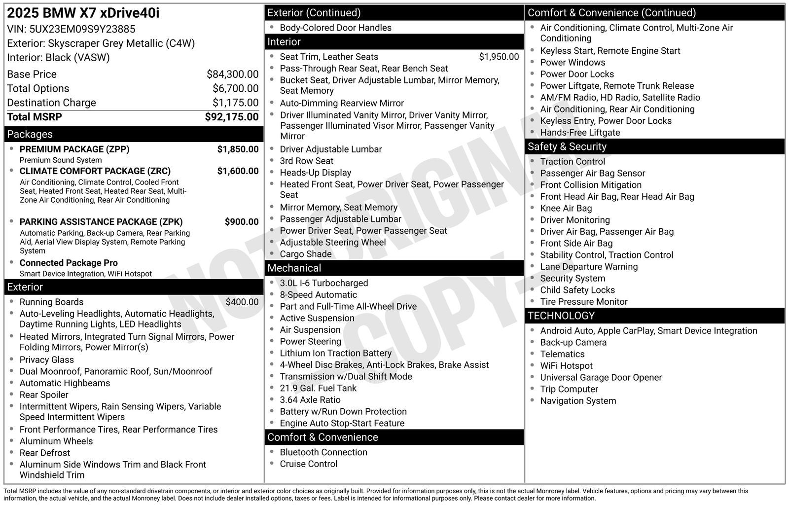 2025 BMW X7 xDrive40i