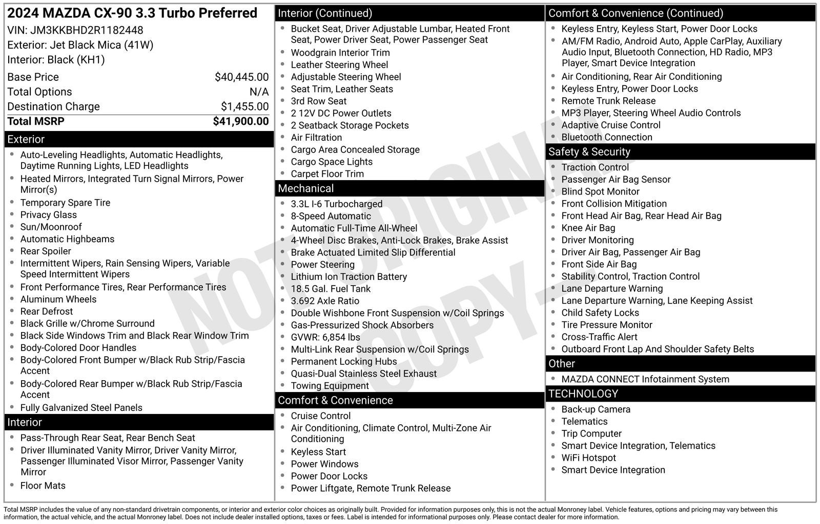 2024 Mazda Mazda CX-90 3.3 Turbo Preferred