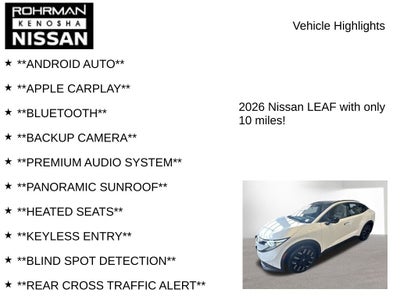 2026 Nissan Leaf PLATINUM+