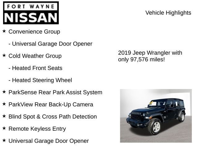 2019 Jeep Wrangler Unlimited Sport S