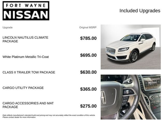 2019 Lincoln Nautilus Select