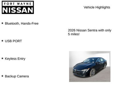 2026 Nissan Sentra S