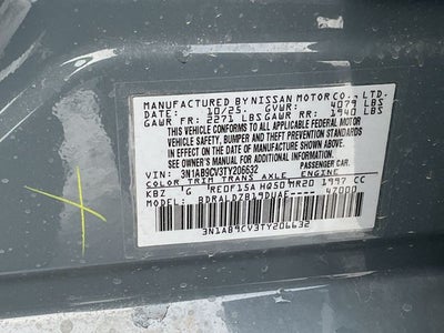 2026 Nissan Sentra SV