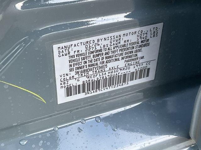 2026 Nissan Sentra SV