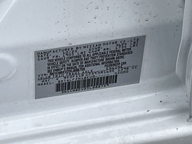 2025 Nissan Versa 1.6 SV