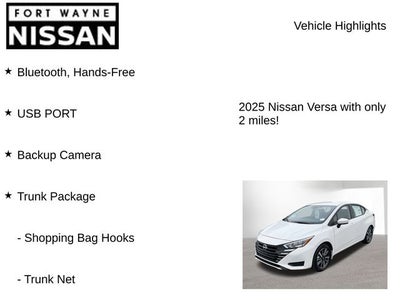 2025 Nissan Versa 1.6 SV