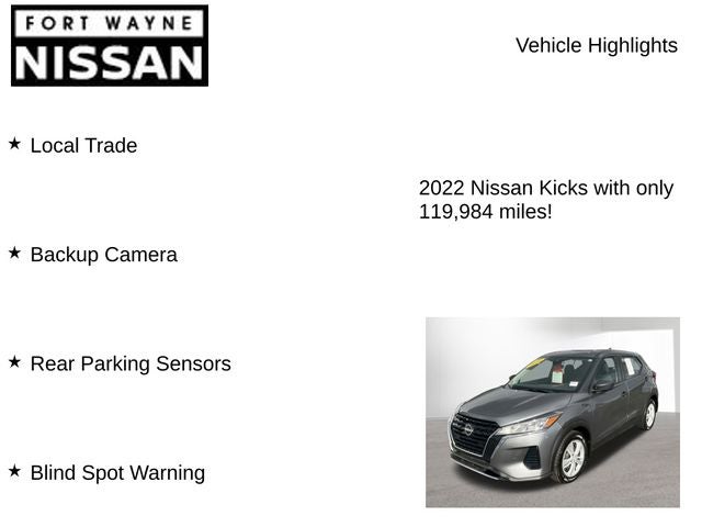 2022 Nissan Kicks S
