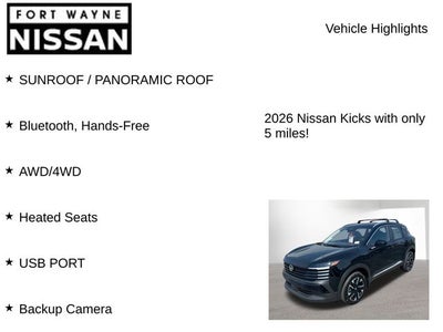 2026 Nissan Kicks SV