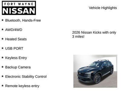 2026 Nissan Kicks SV