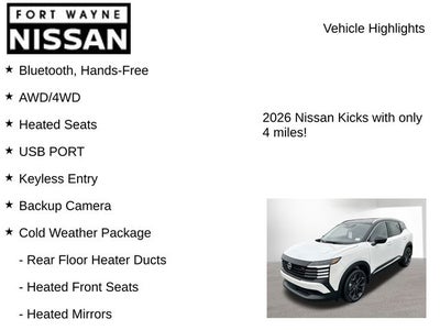 2026 Nissan Kicks SR