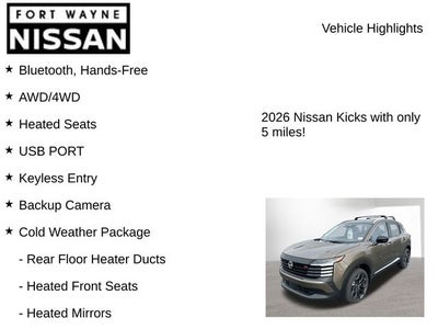 2026 Nissan Kicks SR