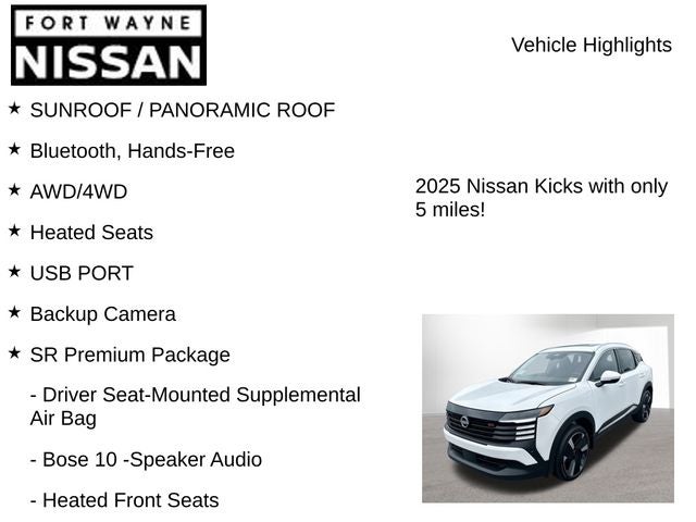 2025 Nissan Kicks SR