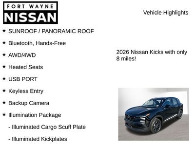 2026 Nissan Kicks SR