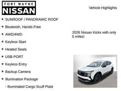 2026 Nissan Kicks SR