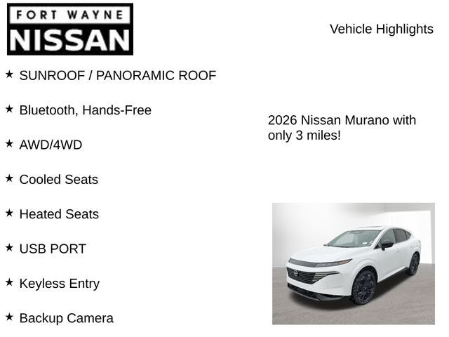 2026 Nissan Murano Platinum