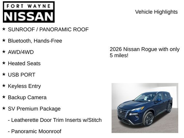 2026 Nissan Rogue SV