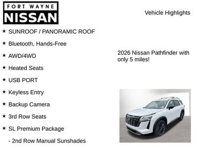 2026 Nissan Pathfinder SL