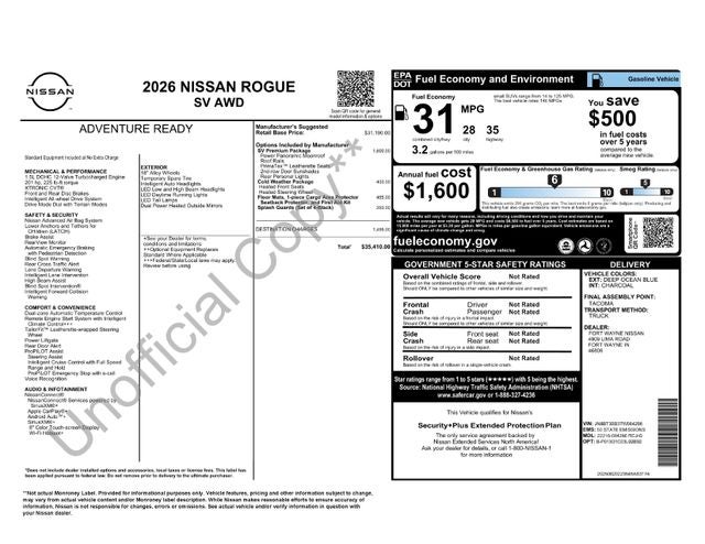 2026 Nissan Rogue SV