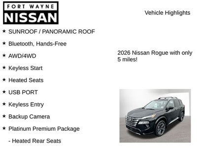 2026 Nissan Rogue Platinum
