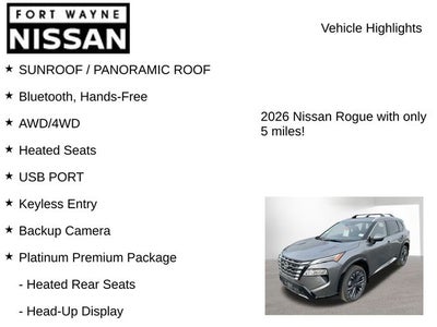2026 Nissan Rogue Platinum