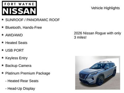2026 Nissan Rogue Platinum