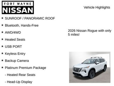 2026 Nissan Rogue Platinum