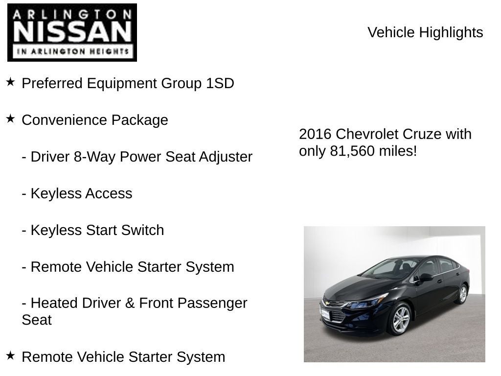 2016 Chevrolet Cruze LT