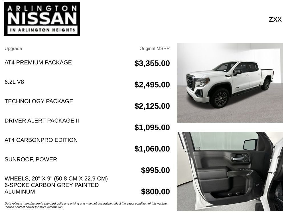 2020 GMC Sierra 1500 AT4 6.2L V8