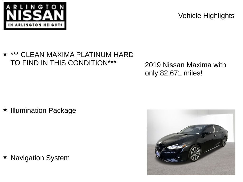 2019 Nissan Maxima Platinum