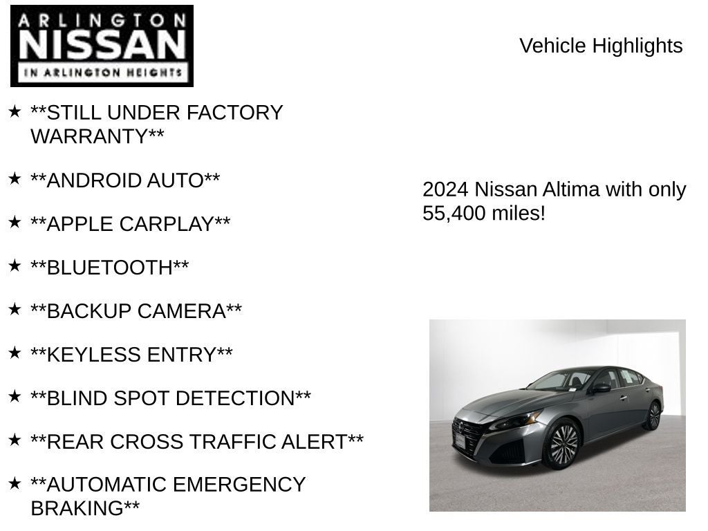 2024 Nissan Altima 2.5 SV
