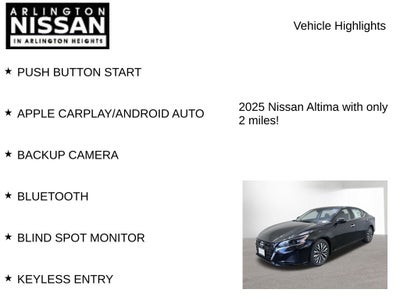 2025 Nissan Altima 2.5 SV