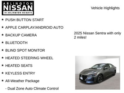 2025 Nissan Sentra SV