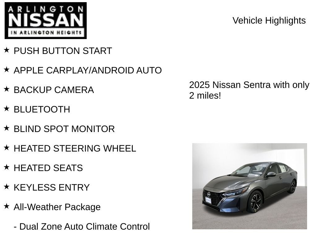 2025 Nissan Sentra SV