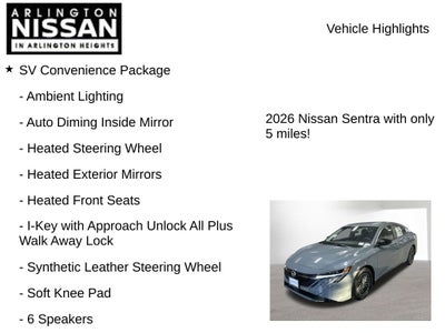 2026 Nissan Sentra SV