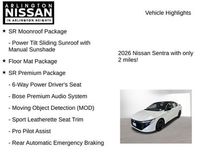 2026 Nissan Sentra SR