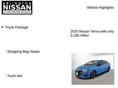 2025 Nissan Versa 1.6 SR