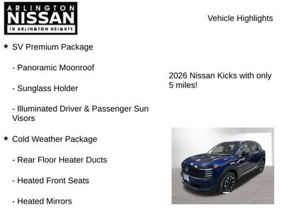 2026 Nissan Kicks SV