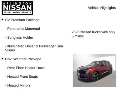 2026 Nissan Kicks SV