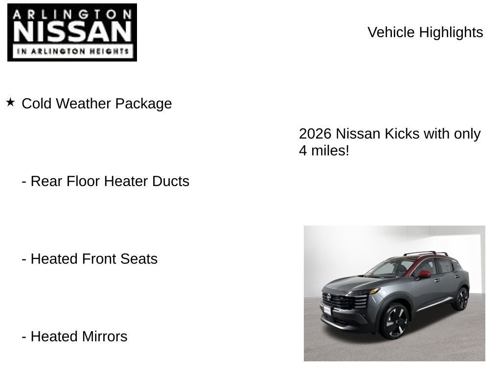 2026 Nissan Kicks SR