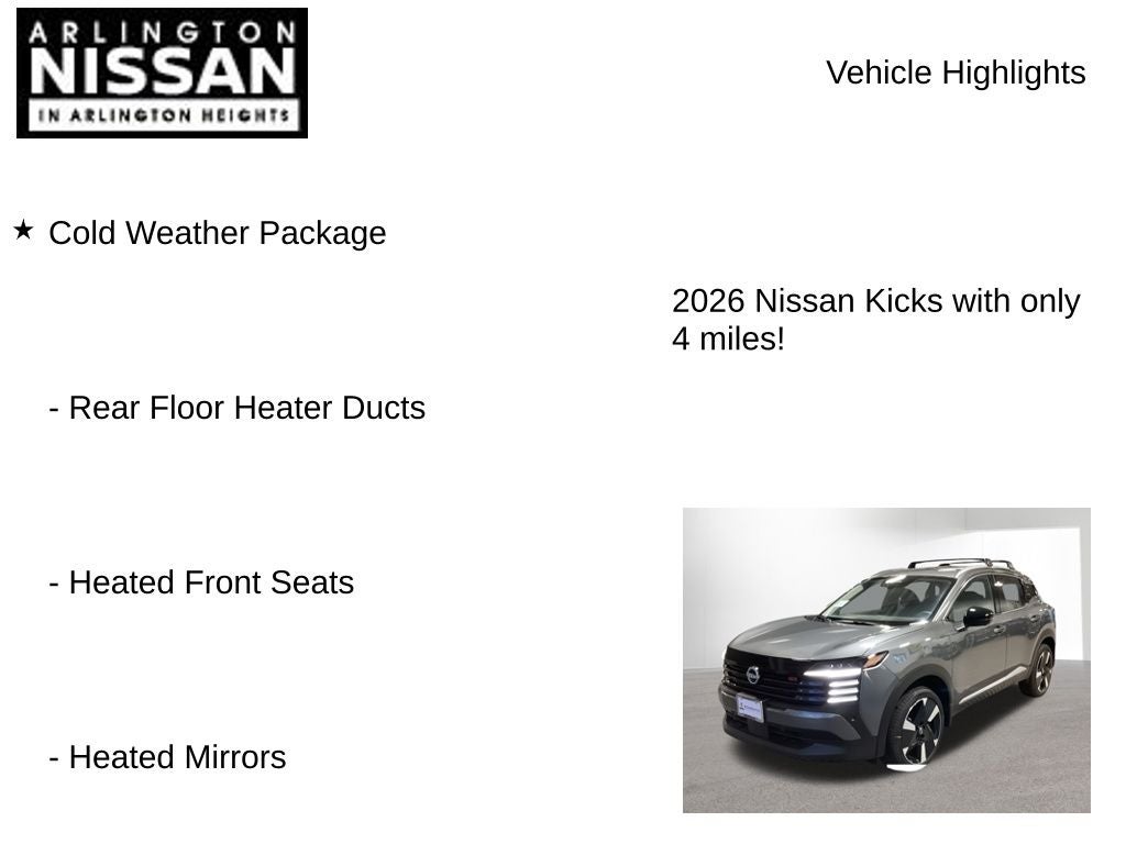 2026 Nissan Kicks SR
