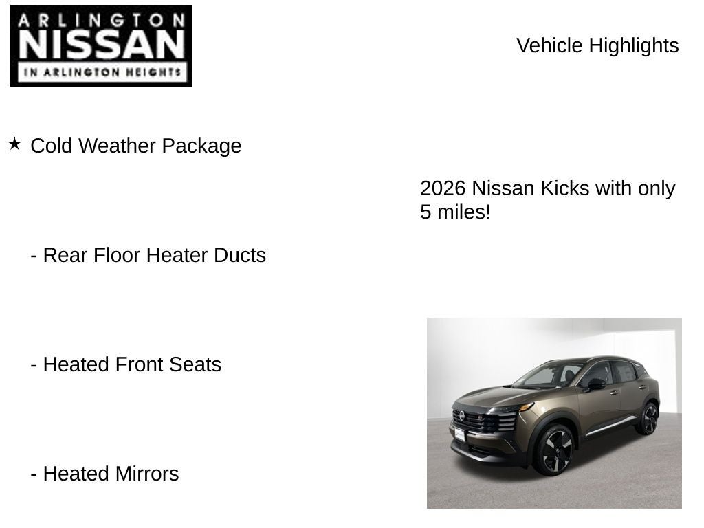 2026 Nissan Kicks SR